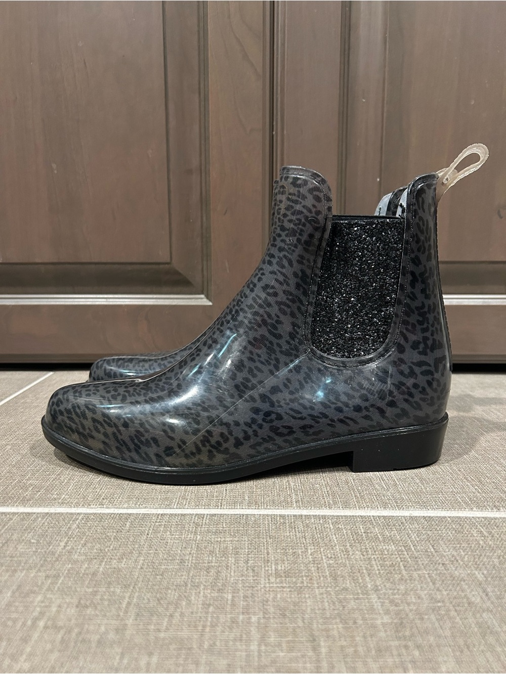 Skechers Puddler Wild Gal Rain Booties, Size 7